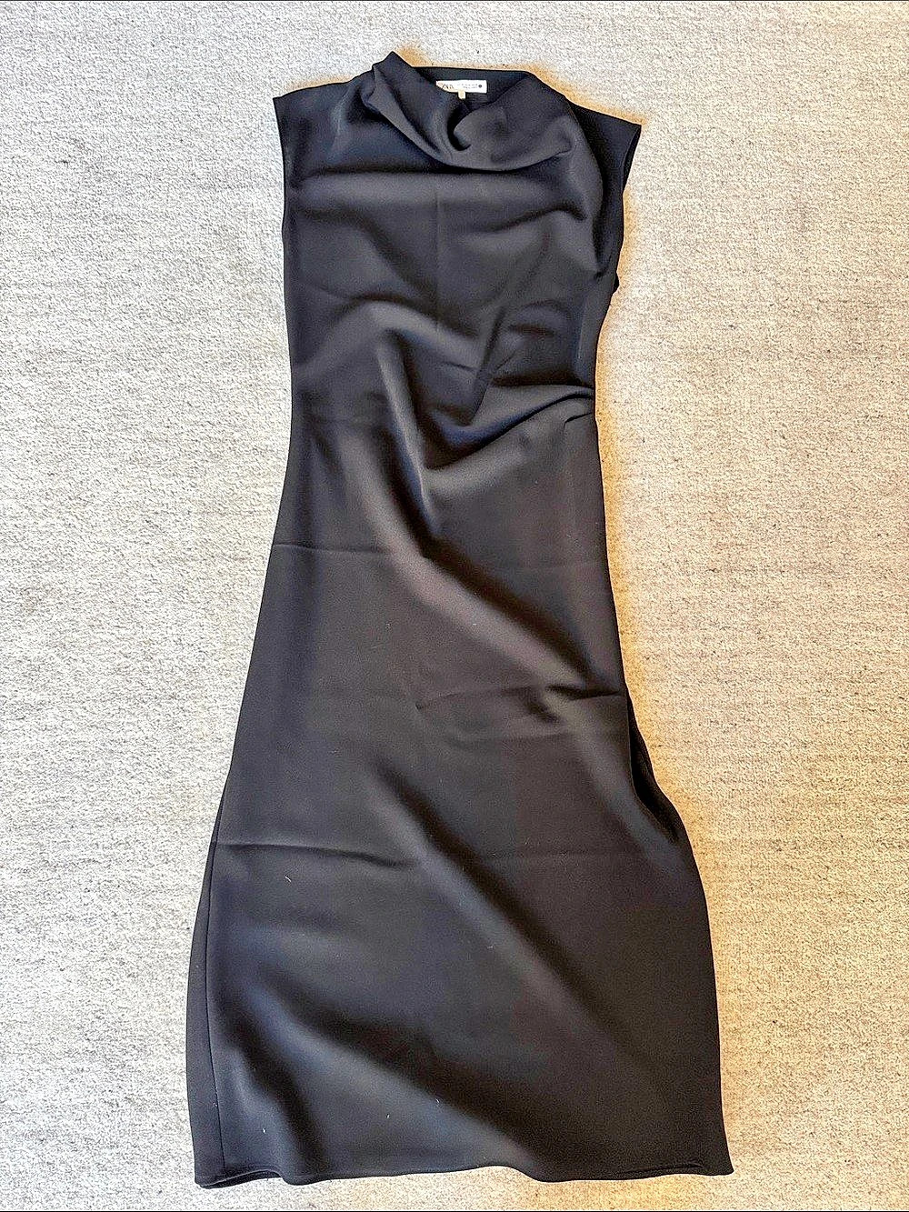 Zara Black Maxi Dress Size Medium Like New